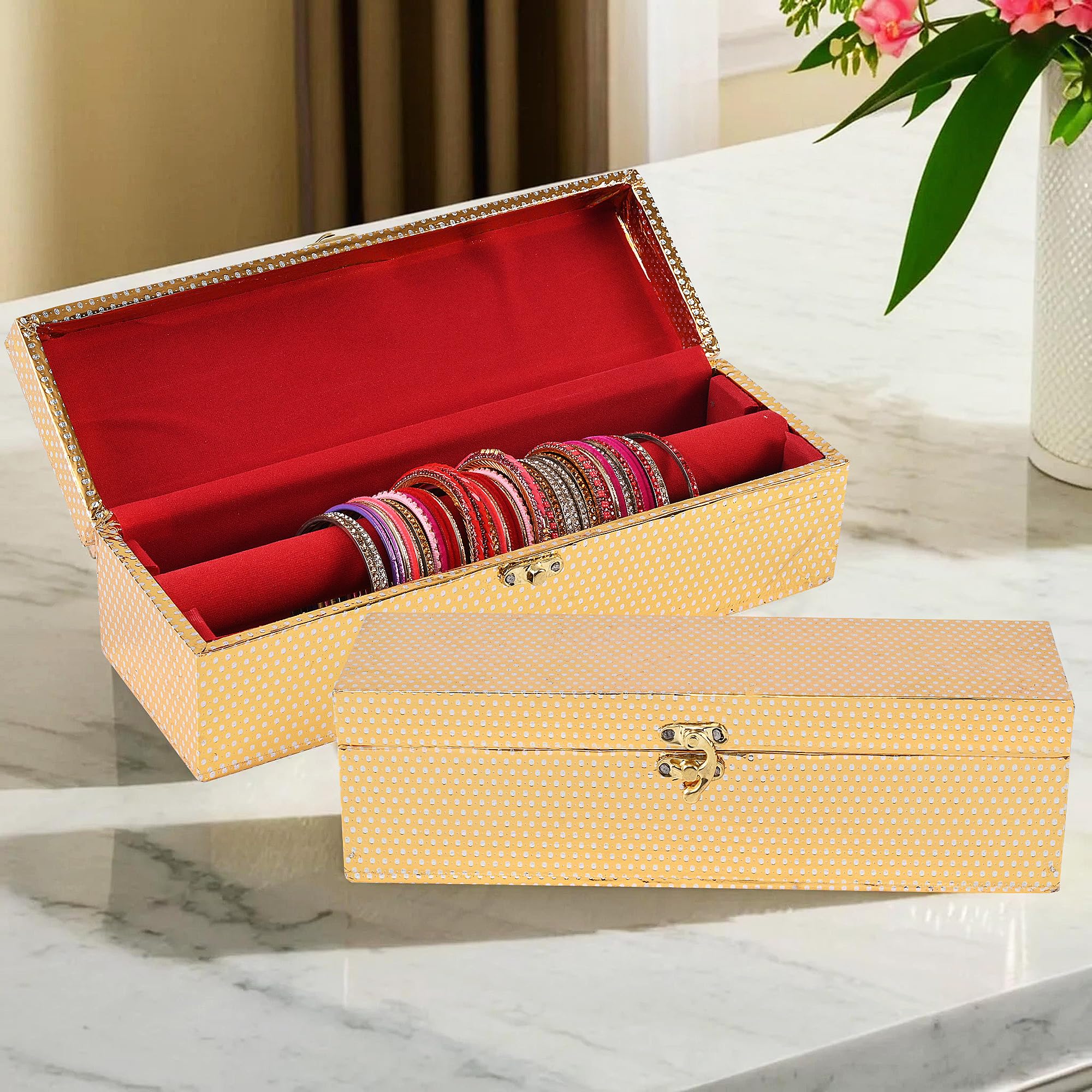 Kuber Industries Scatola In Legno Per Braccialetti Da Donna