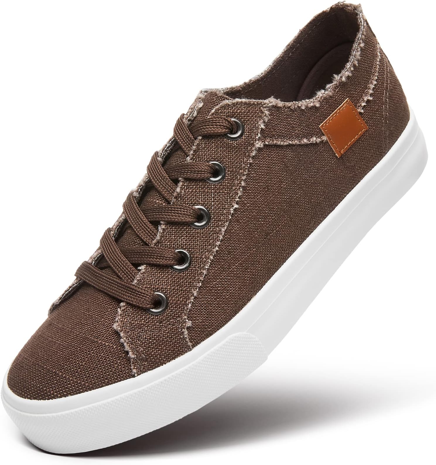 Women's Sneakers Canvas Shoes for Women Lace up Fashion Canvas Sneakers Classic Low Top Casual Shoes