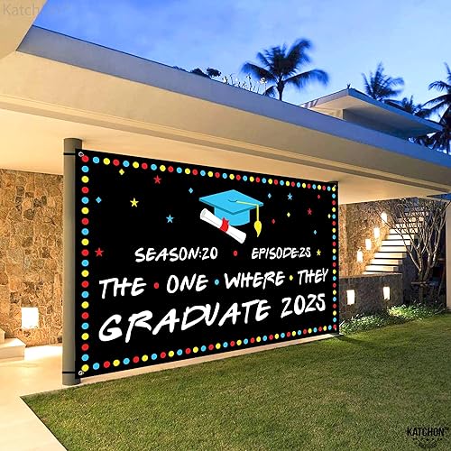 Miniatura 4 de XtraL, pancarta de felicitación de graduación - 72 x 44 pulgadas, We are So Proud of You Graduation Banner 2023  Fondo de graduación 2023