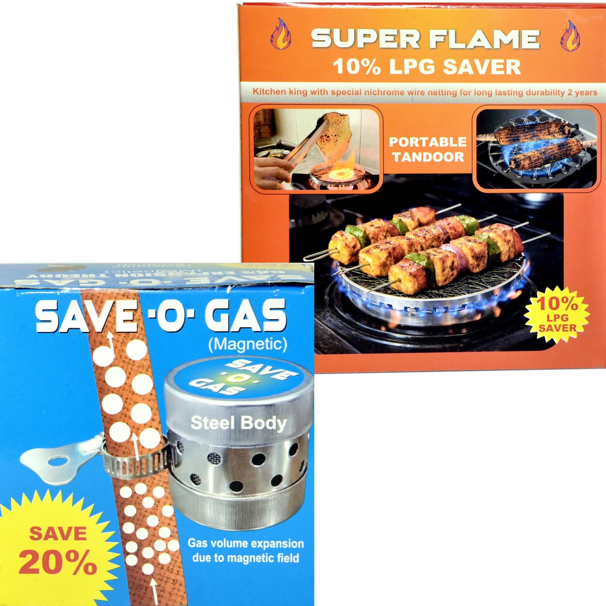 2-in-1 lpg gas saver & mini tandoor jaali | gas flow controller for stove | roti, paneer, tandoori cooking at home | easy pipe installation