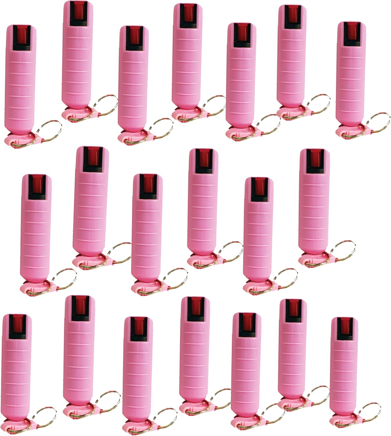Safety Technology Pepper Shot 1.2% MC Pink Pepper Sprays - Lot of 20 as Shown