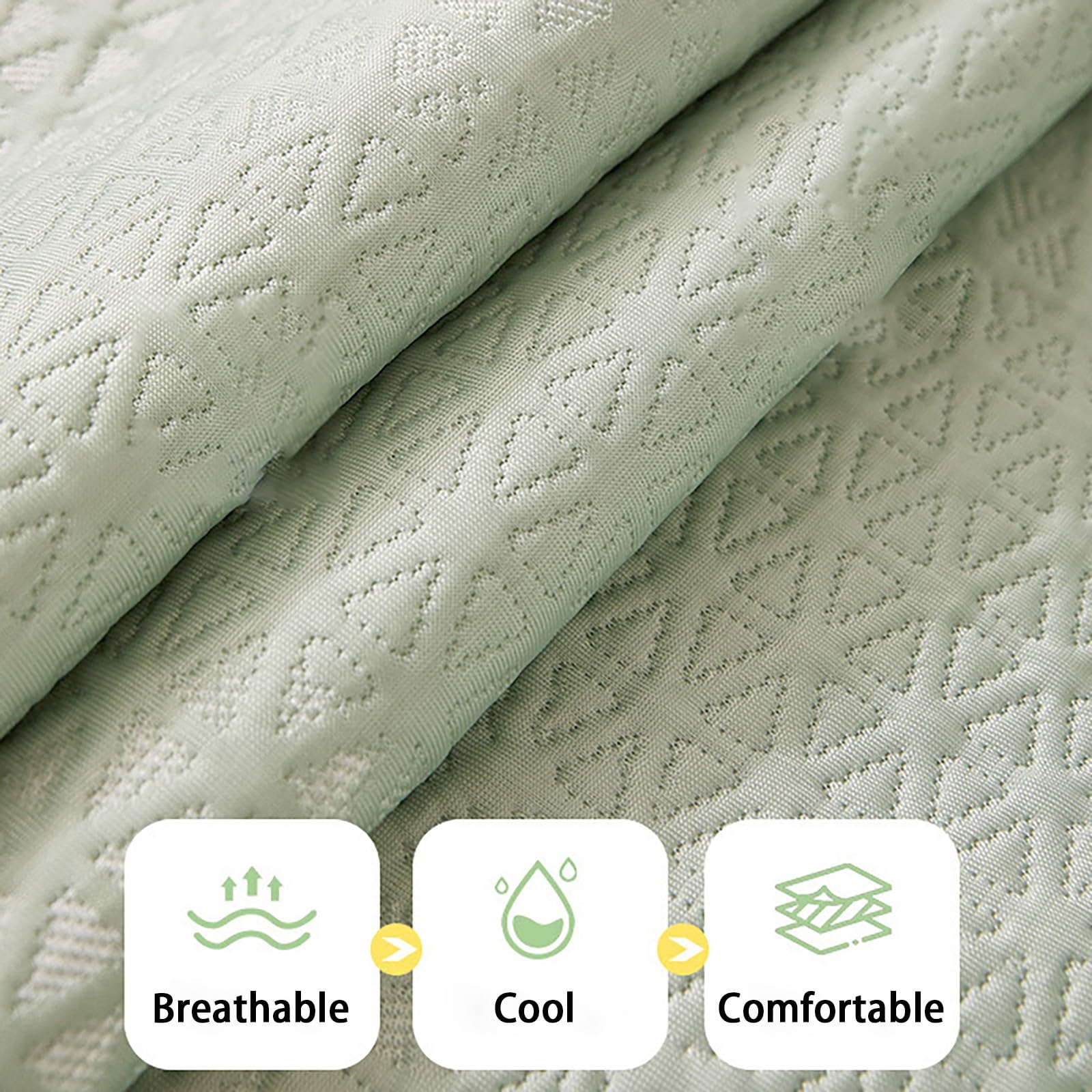 Funda Refrescante para Sillón Reclinable con Correas Elásticas, Funda Impermeable Antideslizante para Sofá y Sillón, Protector de Muebles Transpirable y Lavable, Apto para Mascotas(Gray,60x195cm)