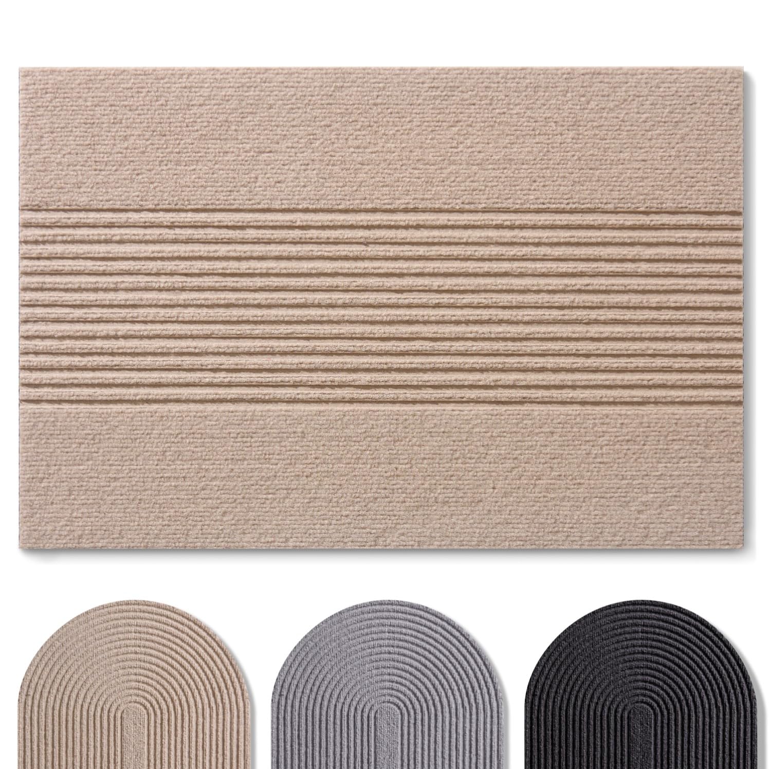 Blumtal Fußmatte - rutschfeste Schmutzfangmatte - Fußabtreter mit Muster - Fußmatten Haustür - Türmatte aus Polyester - Fußmatte innen/Schmutzfangmatte außen/Floor Mat