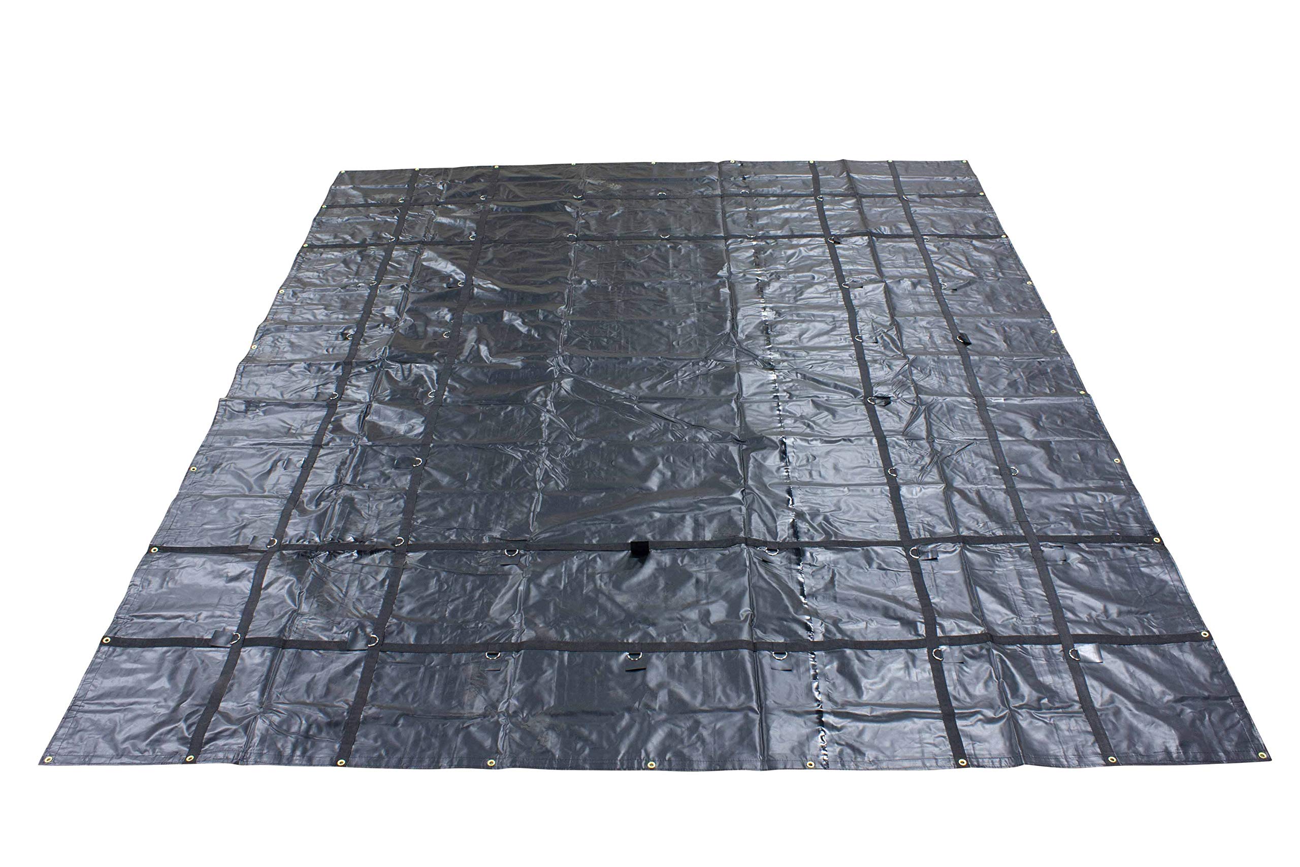 Mytee Products Airbag/Parachute Fabric Heavy Duty 14oz Steel Tarp 20x18 - Black
