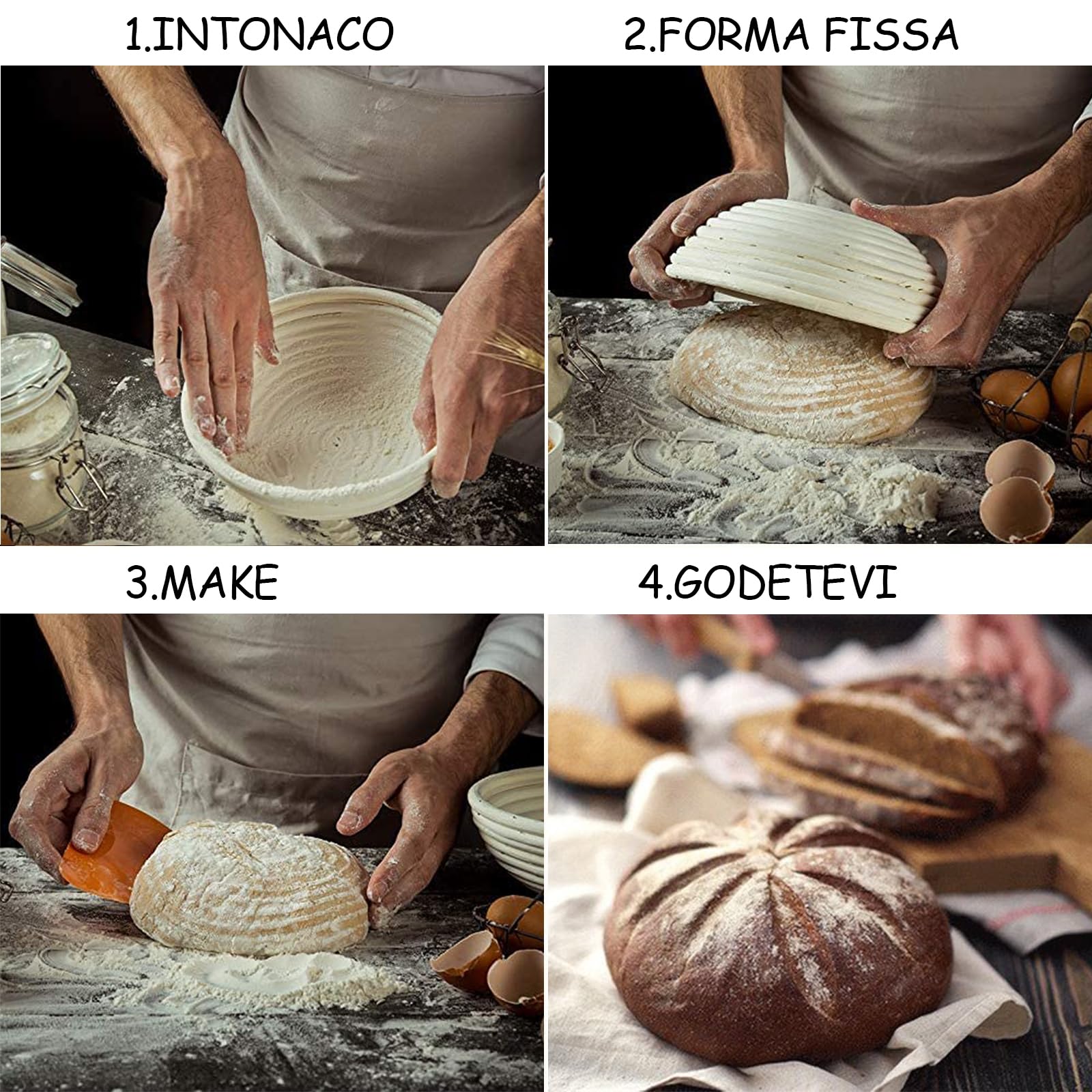 25 Delige Gaarmand Broodset, 23 Cm Ronde En Complete Set Broodbakaccessoires Broodbakset Voor Beginners Brood Bakken Accessoires Zuurdeeg Starterset 2724009334