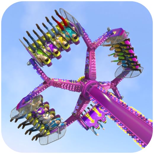 Theme Park Simulator (Roller coasters, achterbahn spiel, inverter, tagada, wild mouse, techno jump and more!)