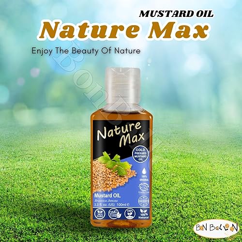Miniatura 3 de Nature Max Aceite de mostaza Aceites esenciales puro natural sin diluir puro para el cabello, la piel, alimentos y cuidado de la cocina prensado en