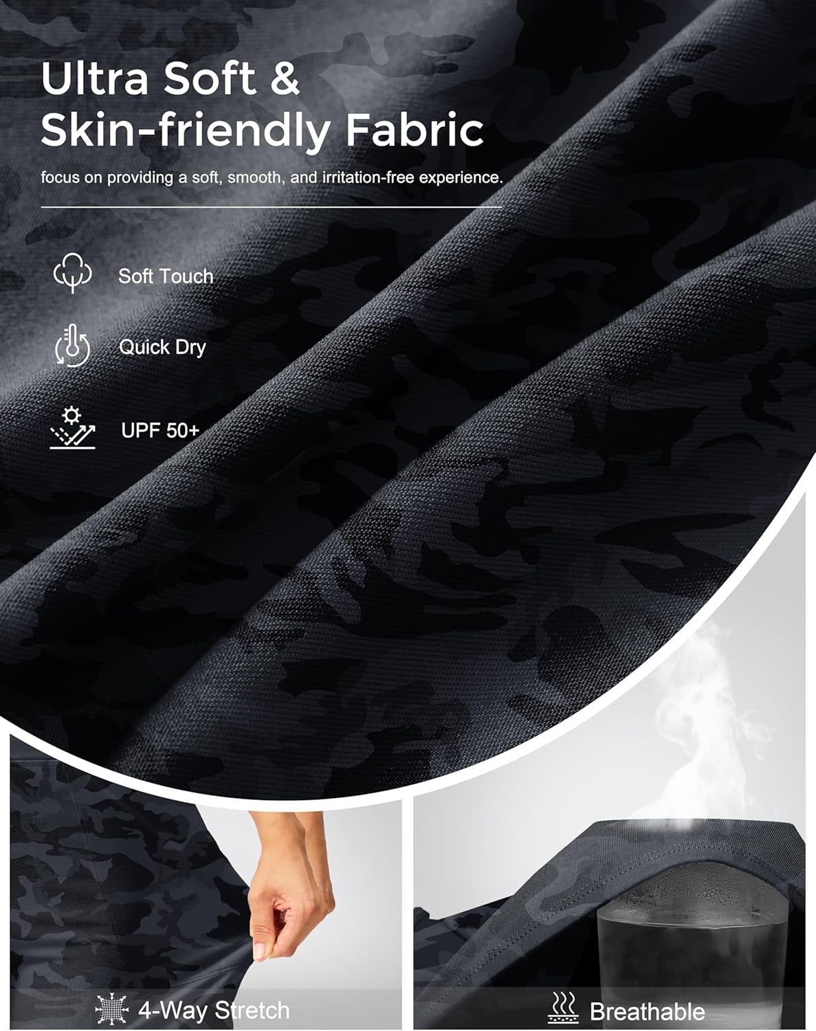 G Gradual Women's Athletic Shorts 6" High Waisted Stretchy Bermuda Shorts for Women Quick Dry Summer Casual Shorts - Image 4