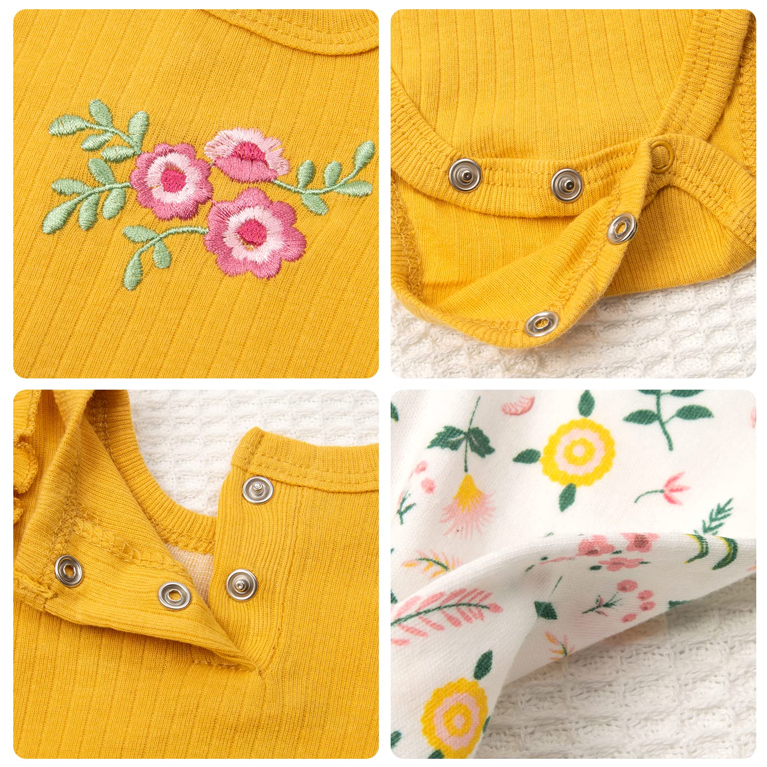 Reborn Baby Girl - Juego de 4 piezas de ropa para muñecas Reborn de 20 a 22 pulgadas, accesorios de ropa de bebé falsa 3
