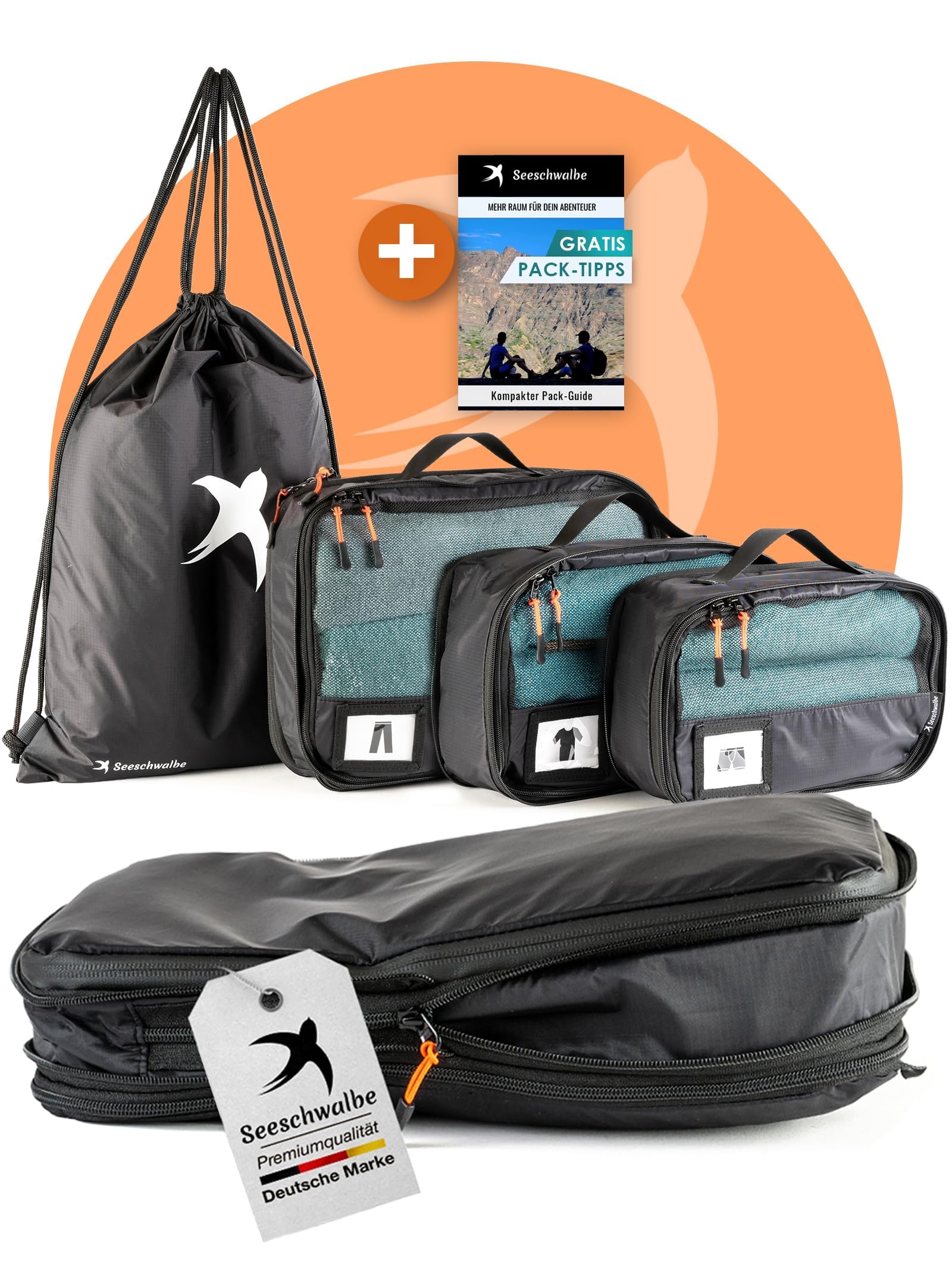 camping seeschwalbe Compression Packing Cubes Set für Koffer & Backpack | Packwürfel Packing Cubes Compression als Rucksack Organizer | Travel Packtaschen Beauty And The Beast Type: Effect Variant:XL-XXL