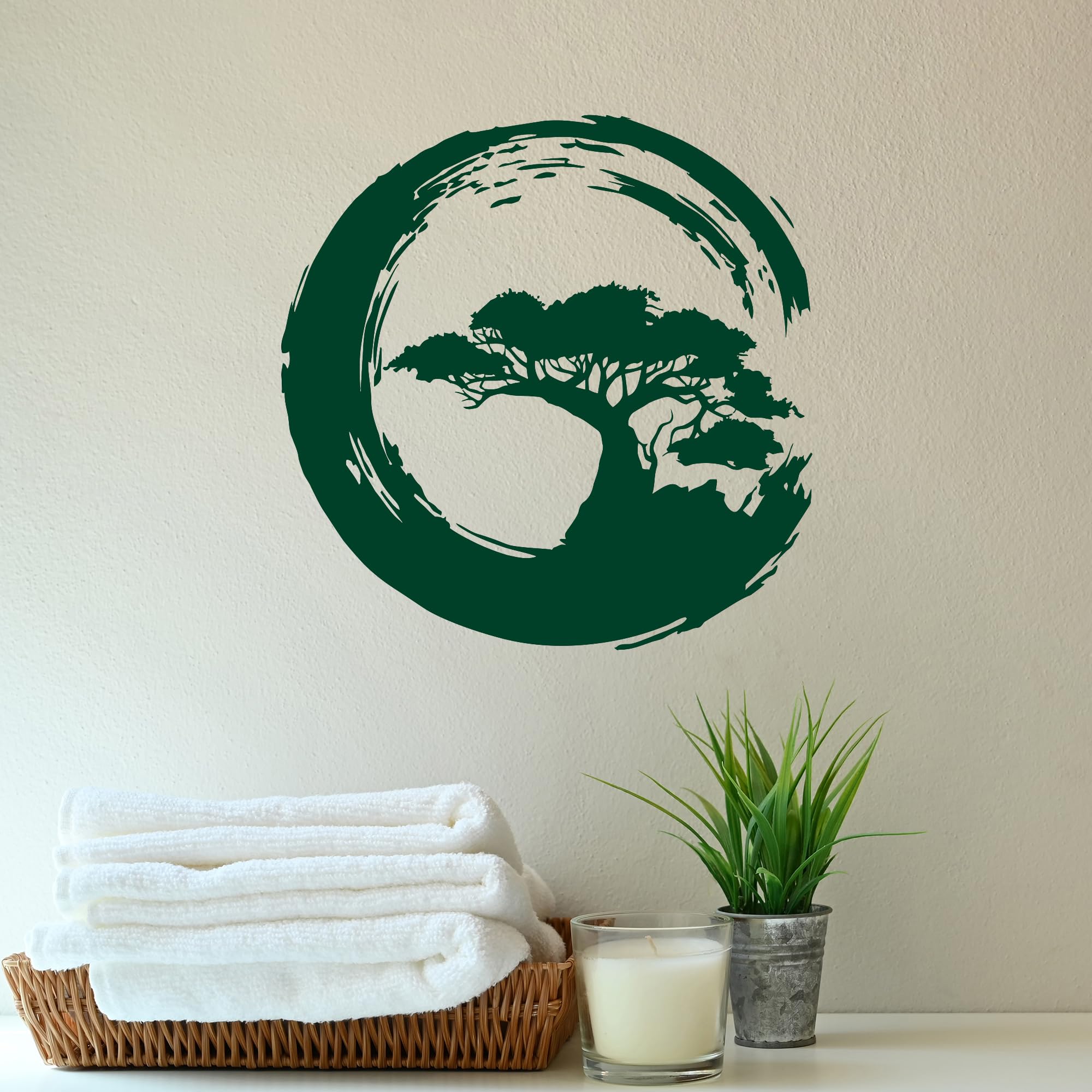画材 Meditation Green Man Meditation Green Light Abstract Background Stock Vector