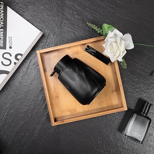 Miniatura 62 de Dispensador de jabón de manos de espuma de 12 onzas, dispensador de jabón espumoso negro para baño con bomba fácil de presionar, dispensador de