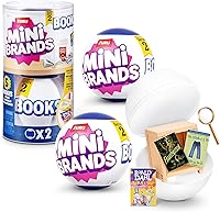Mini Brands Mini Books Series 2 by ZURU: Collectible Miniature Book Toys with Surprises, Kids 3+ (2 Capsules)