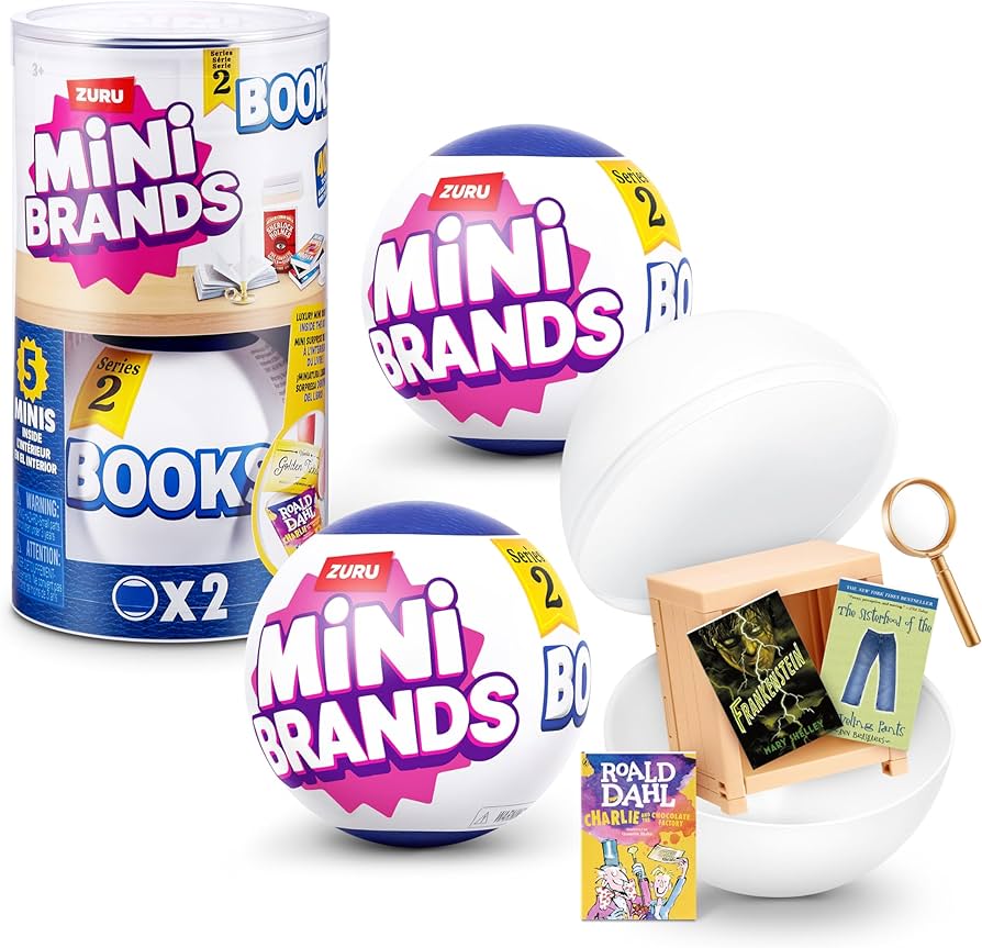 Amazon.com: Mini Brands Mini Books Series 2 Capsule by ZURU