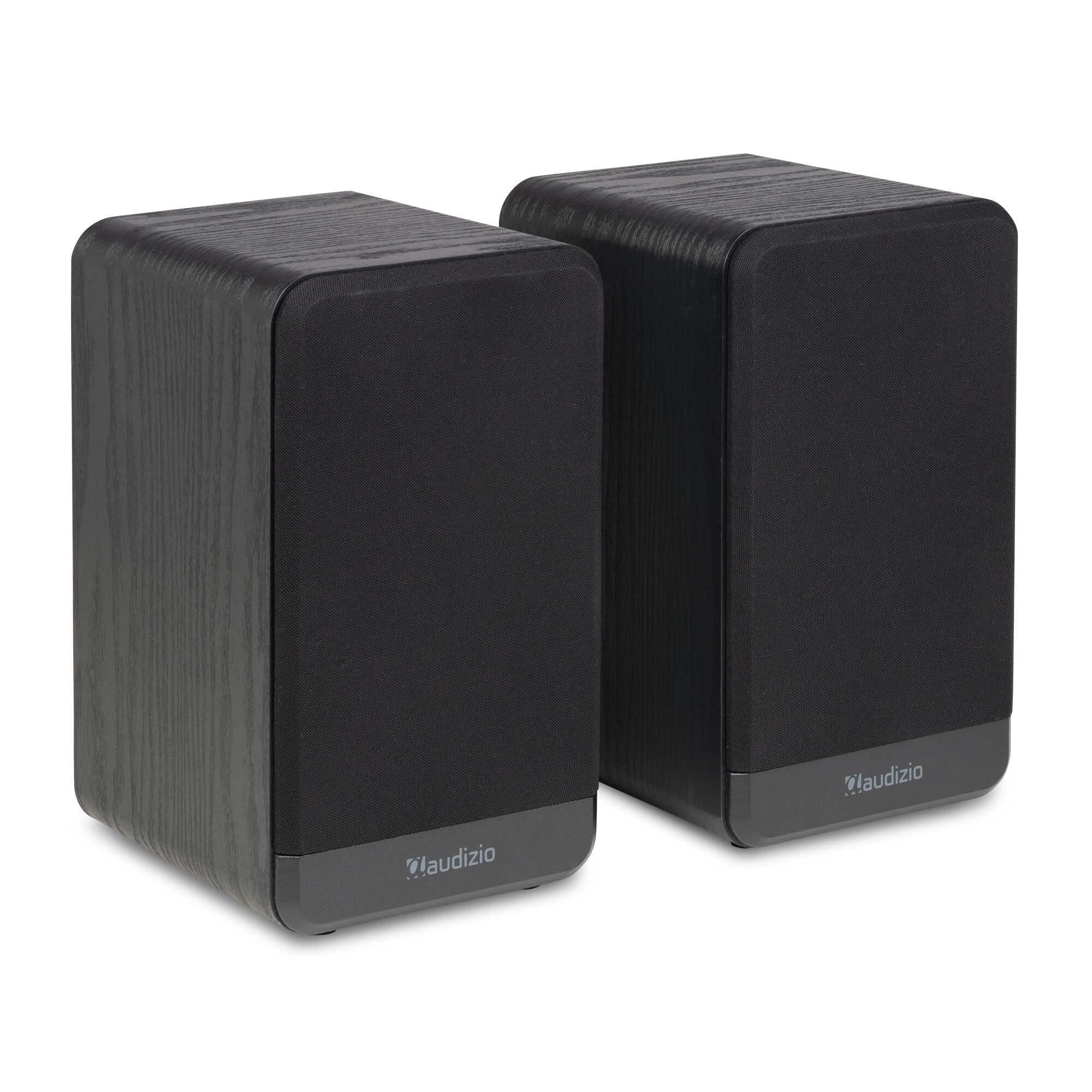 Audizio BS10 Aktivlautsprecher Boxen Paar - 80 Watt Bluetooth HiFi Lautsprecher Set mit HDMI ARC, Optical & RCA - Regal Lautsprecher, Studio Boxen für PC, TV & HiFi - Schwarz