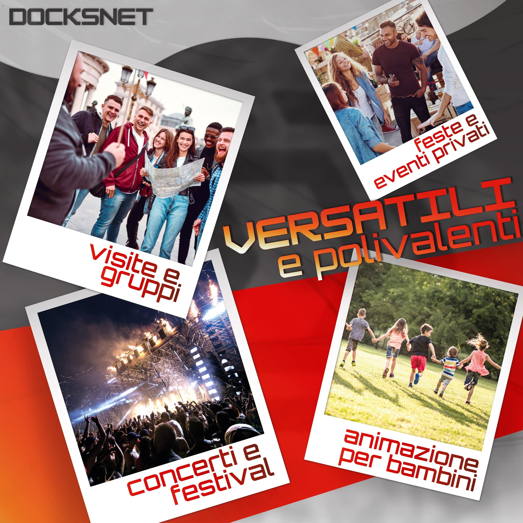 Braccialetti Carta Eventi Numerati 100 Pezzi Rosso - Impermeabili Identificativi per Discoteche Festival Piscine