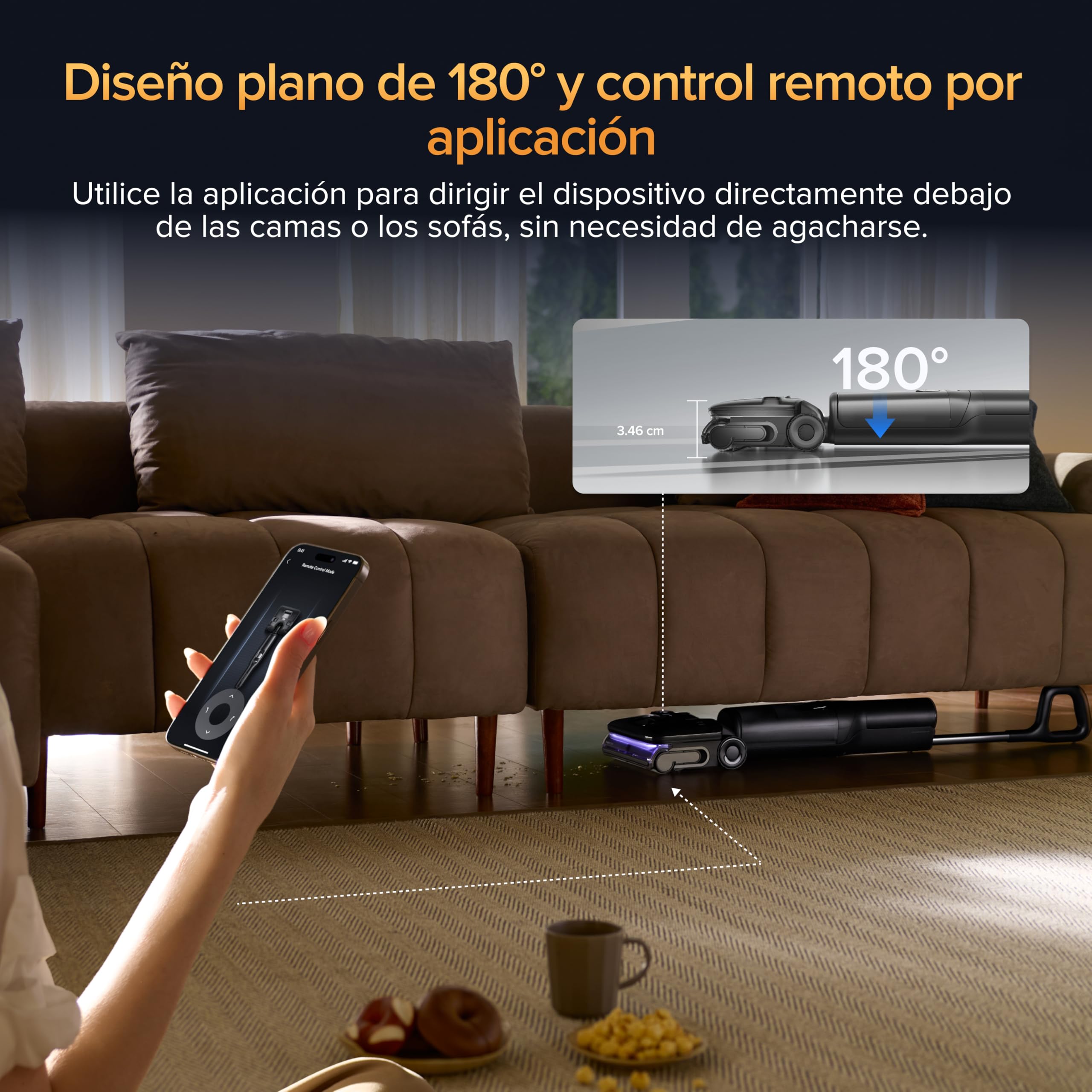 roborock F25 Ultra Aspiradora en seco y húmedo, mopa inalámbrica a Vapor de 180°C, mopa con Agua Caliente de 86°C, Todo en uno, autolimpieza, diseño Plano de 180°, Ruedas con Asistente de IA