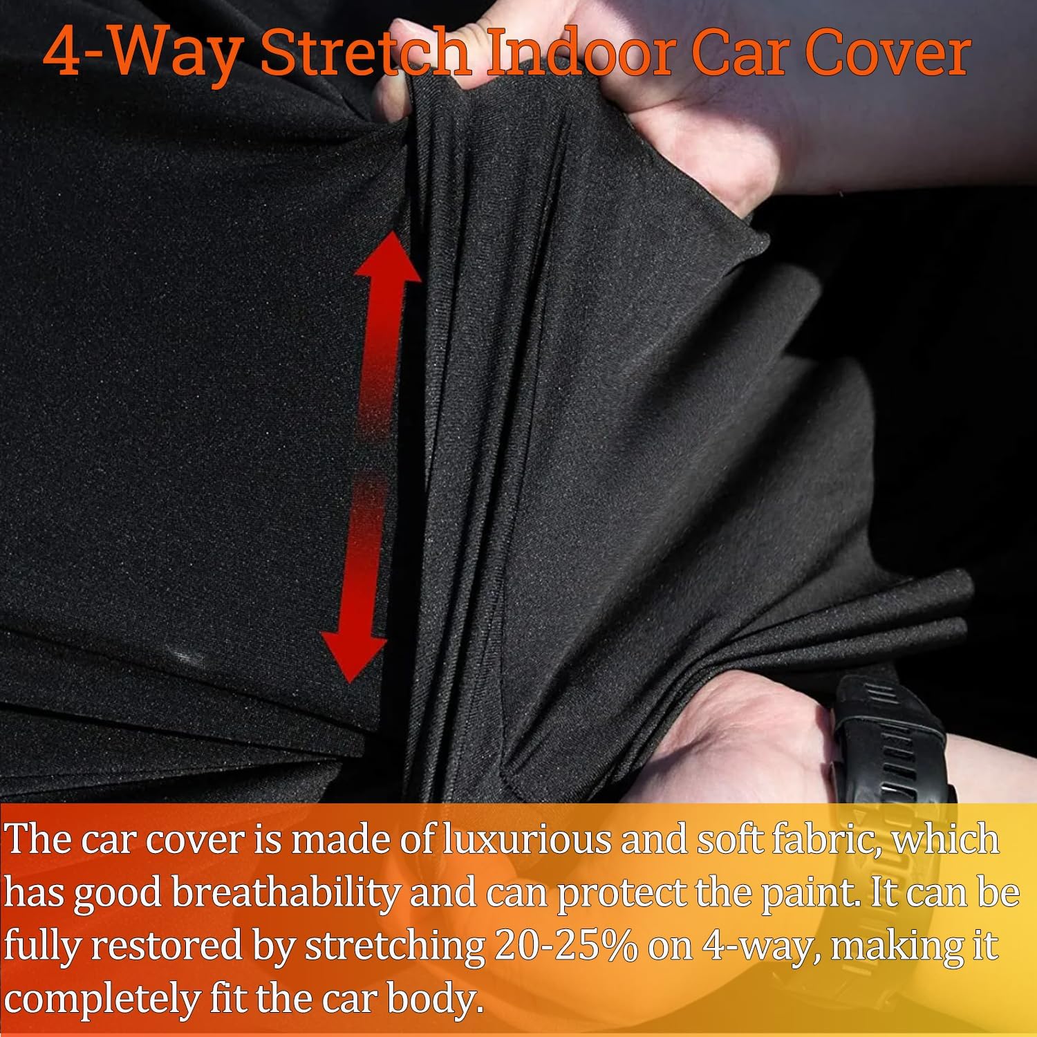 Indoor Car Cover Custom Fit for Corvette C7 C6 C5 C4 Stretch Car Cover Dust-Proof for Underground Garage, Car Show v