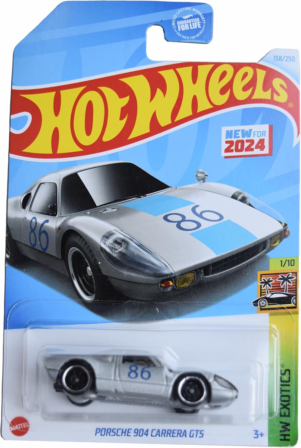 Hot Wheels Porsche 904 Carrera GTS, HW Exptics 1/10 [Silver] 158/250