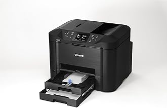 Canon Maxify MB5450 4-in-1 Colour Inkjet Multifunction Device (Print, Copy, Scan and Fax, 4 XL Inks, Duplex, USB, LAN/WLAN, D-ADF) Black