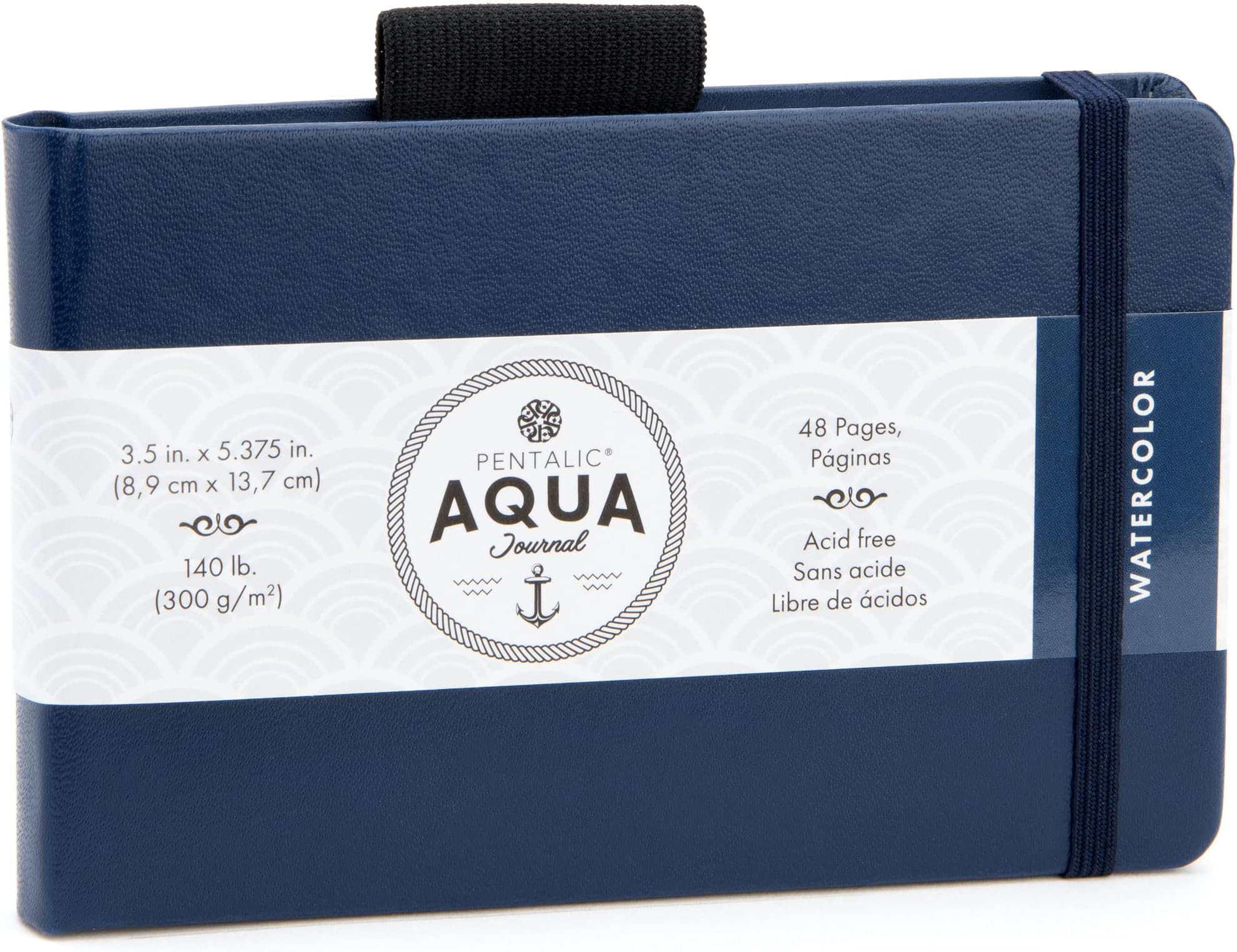 Pentalic Art Watercolor Journal, 140-Pound/3.5 by 5.375-Inch