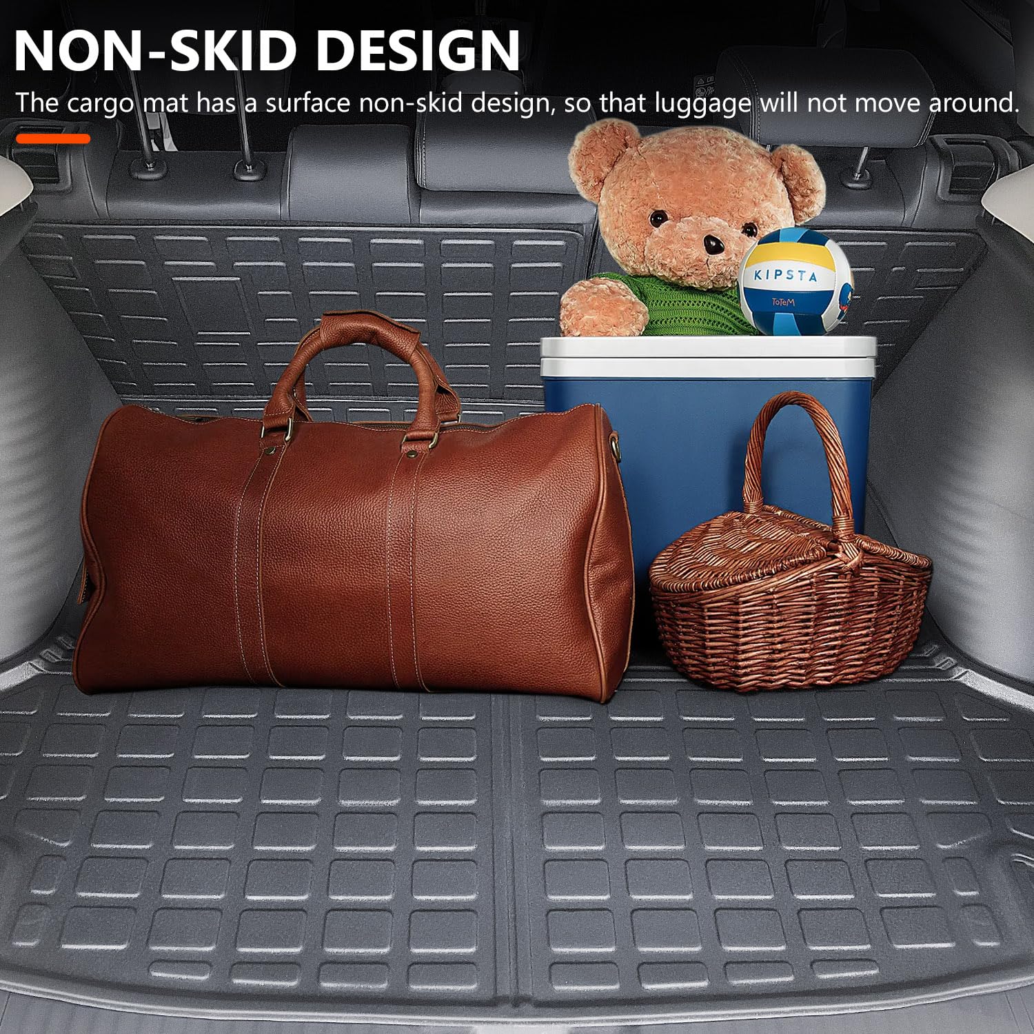 Cargo Mat For 2019-2024 Subaru Forester Trunk Mat Cargo Liner TPE All Weather Mats 2023 Forester Accessories Trunk Mat Backrest Mats