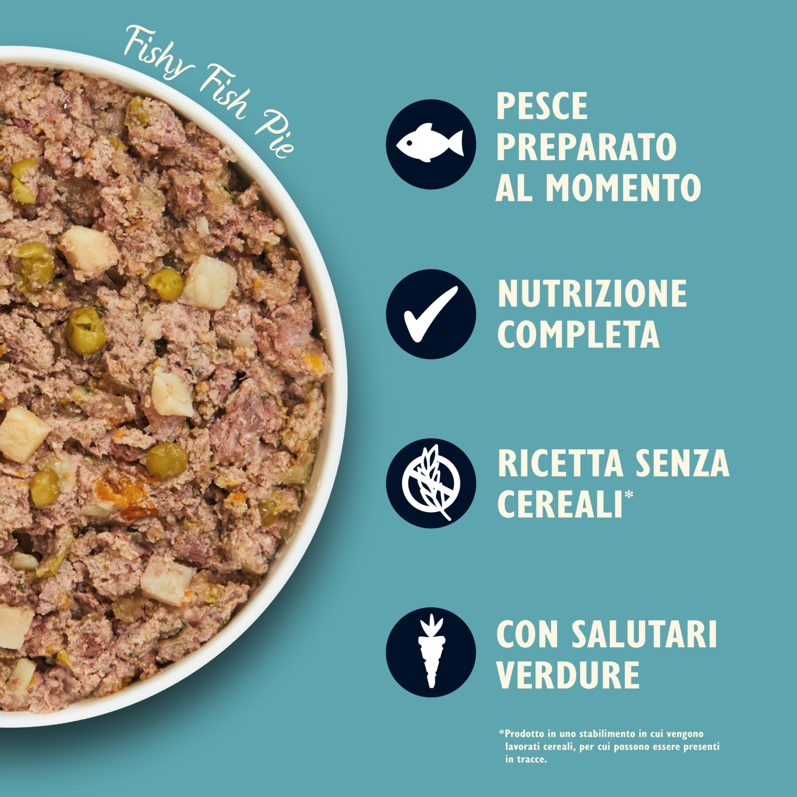 Lily's Kitchen Prodotto con ingredienti naturali Cibo umido per Cani Tortino di pesce 6 x 400 g