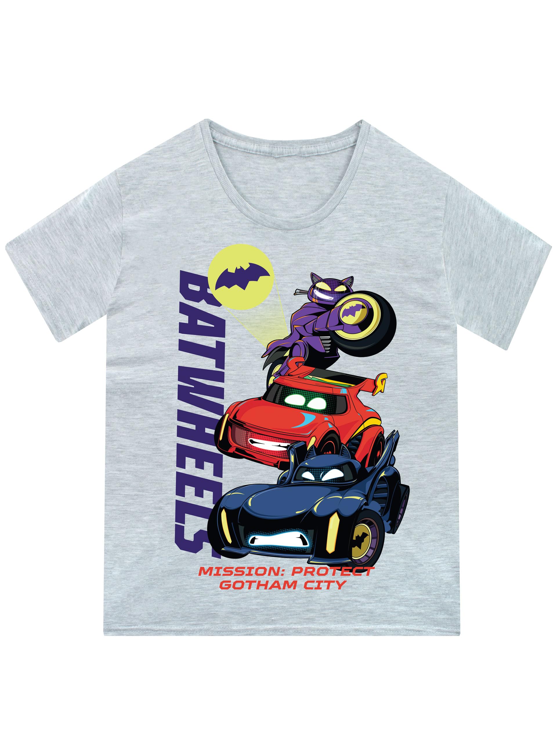 DC ComicsBatwheels T-Shirt | Batman Tshirt | Soft Cotton Boys T-Shirts | Official Batman Merchandise | Ages 2 to 8 Years
