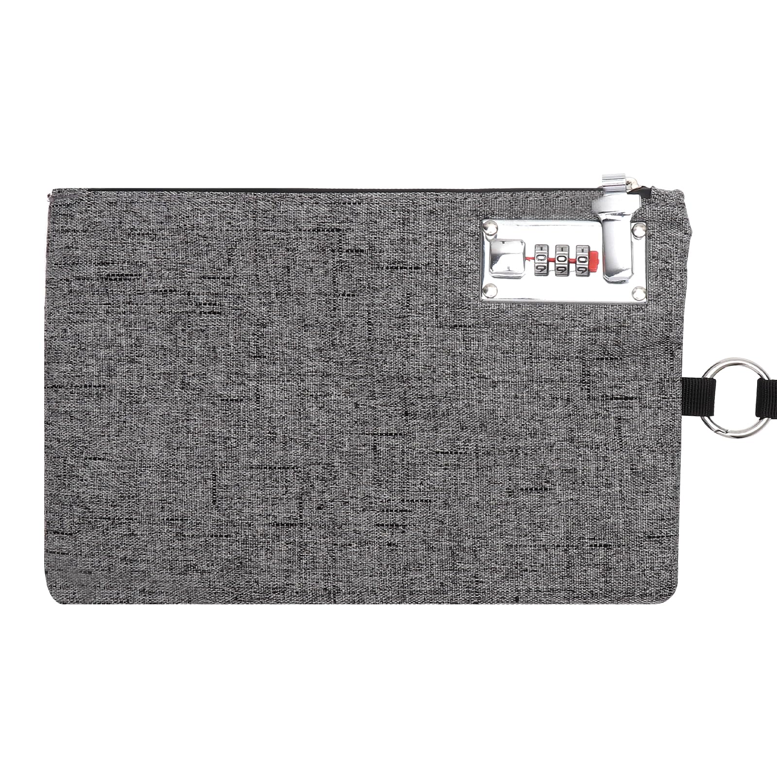 Wallet with Combination Lock Lockable Money Bag 25x17cm Waterproof Tearproof Lockable Bag Password-Locked Document Bags with 3 Digit Code Can Store Cash Passport Bank Cards Documents Other Valuables