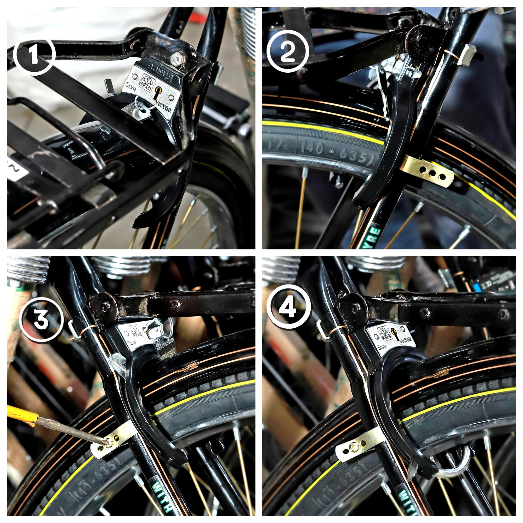 Bonus Victor Cycle Lock (Double Action)