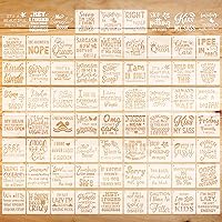 Vista 28 de Marspark 66 plantillas pequeñas de primavera y Pascua para manualidades, plantillas reutilizables de 3 pulgadas para pintar sobre madera, plantillas