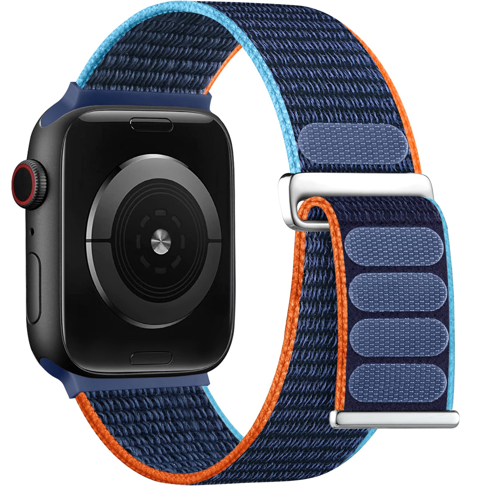 Sport Nylon Loop Bands Compatible with Apple Watch Band 44mm 40mm 41mm 45mm 38mm 42mm 49mm for Men Women, Soft Adjustable Breathable Braided Wristbands for iWatch Series 9 8 7 6 5 4 3 2 1 Ultra 2 SE