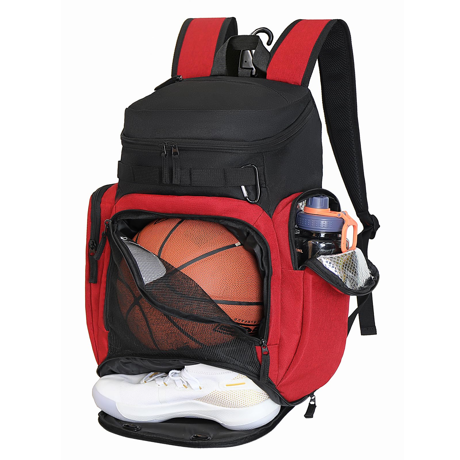 LARIPOP Basketball Backpack Bag with Ball Compartment Ventilated Shoe Compartment for Men Youth Soccer Volleyball Training