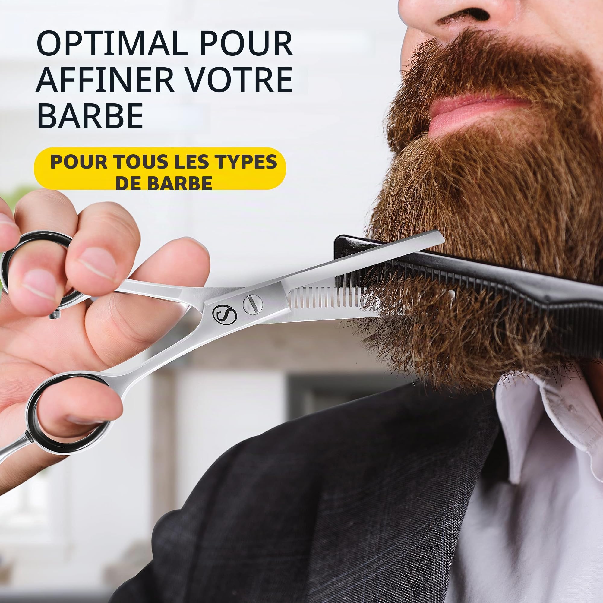 Ensemble de ciseaux à cheveux SCHMIEDWERK | Ciseaux de coiffure coupe nette et précise | Coupe de cheveux parfaite pour hommes et femmes | Ciseaux de coupe de cheveux professionnels avec étui (jeu de