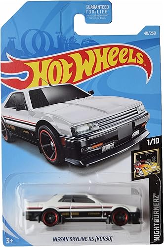 Hot Wheels Nissan Skyline RS, [Blanco/Negro] 48/250 Nightburnerz 1/10