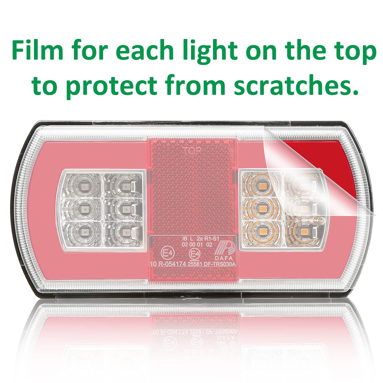 12/24V 2PCS Luci Posteriori per Rimorchio LED,Fanali Posteriori led 12V Lampada del Freni Illuminazione Dell'indicatore Luce di Posizione Effetto Neon Impermeabile per Caravan Furgone E-Mark