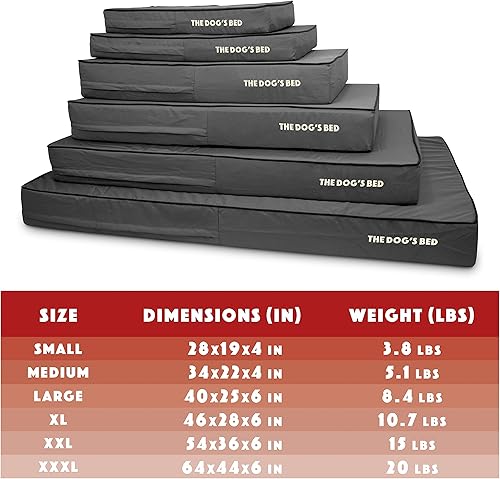 Miniatura 4 de Cama ortopédica para perro de la marca The Dog's Bed, espuma viscoelástica premium S-XXXL, impermeable, alivio del dolor de perro para la artritis,