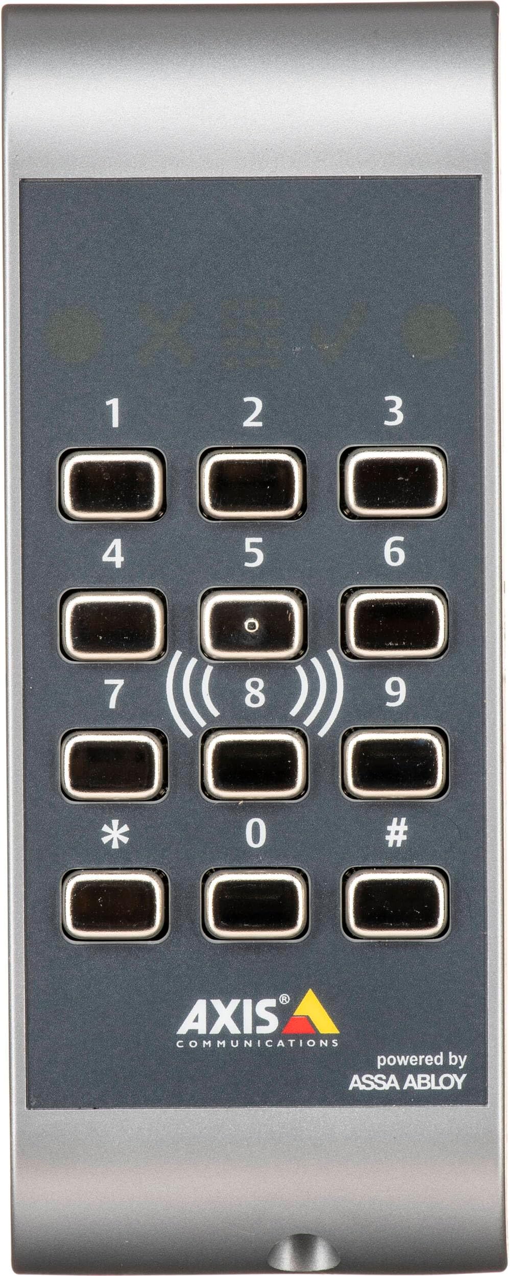 AXIS A4011-E Reader Generic Touch-Free Reader with Keypad - Door - Mechanical Key, Proximity - 12 V DC - Door-mountable - RoHS, TAA Compliance