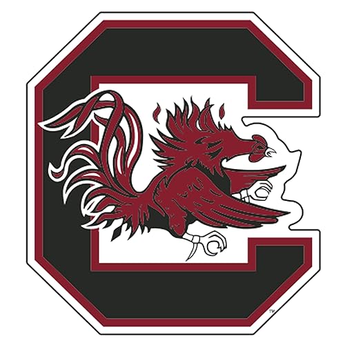 Craftique South Carolina Gamecocks, USC - Calcomanía de vinilo prémium de 4 pulgadas para parachoques de automóvil, camión, portátil