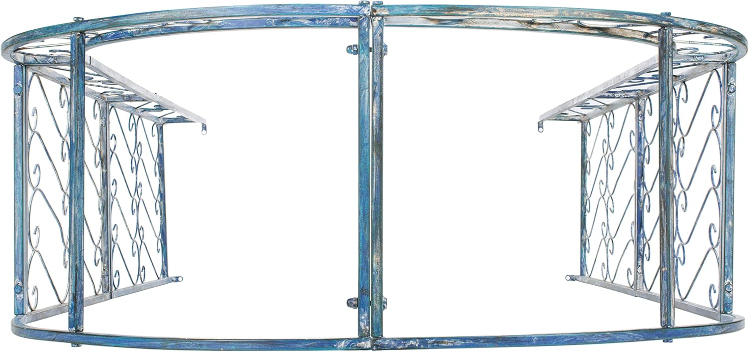Safavieh PAT5007C Outdoor Collection Pagan Victorian Antique Blue Arch