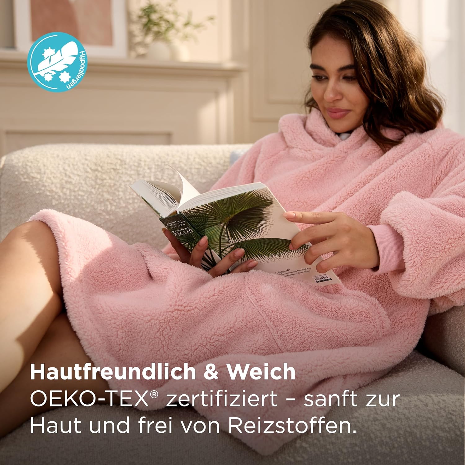 Kapucnis takaró részletei és kenguru zseb