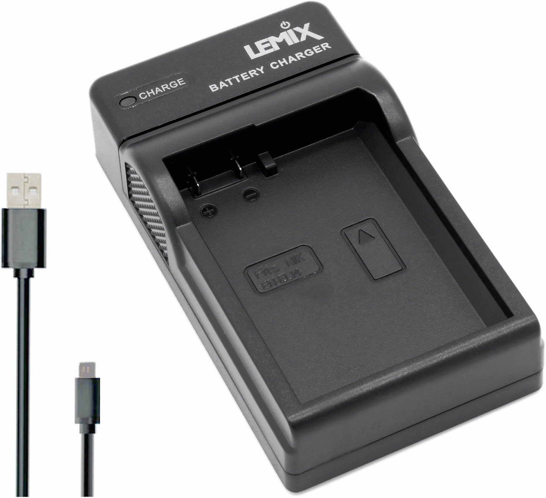 Lemix (Nik-ENEL14) Ultra Slim USB Charger compatible with Nikon EN-EL14 / EN-EL14a Batteries & Listed Nikon SLR and Coolpix Series Cameras