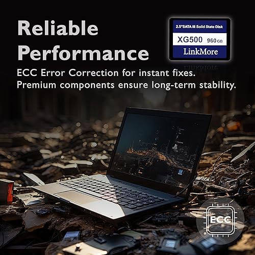 Miniatura 5 de LinkMore XG500 960GB 2.5'' SATA III (6Gbs) SSD interno, unidad de estado sólido, velocidad de lectura de hasta 550MBs, 2.5 pulgadas para portátiles