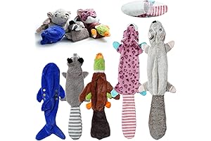 Nocciola 2-in-1 No Stuffing Crinkle Dog Toys