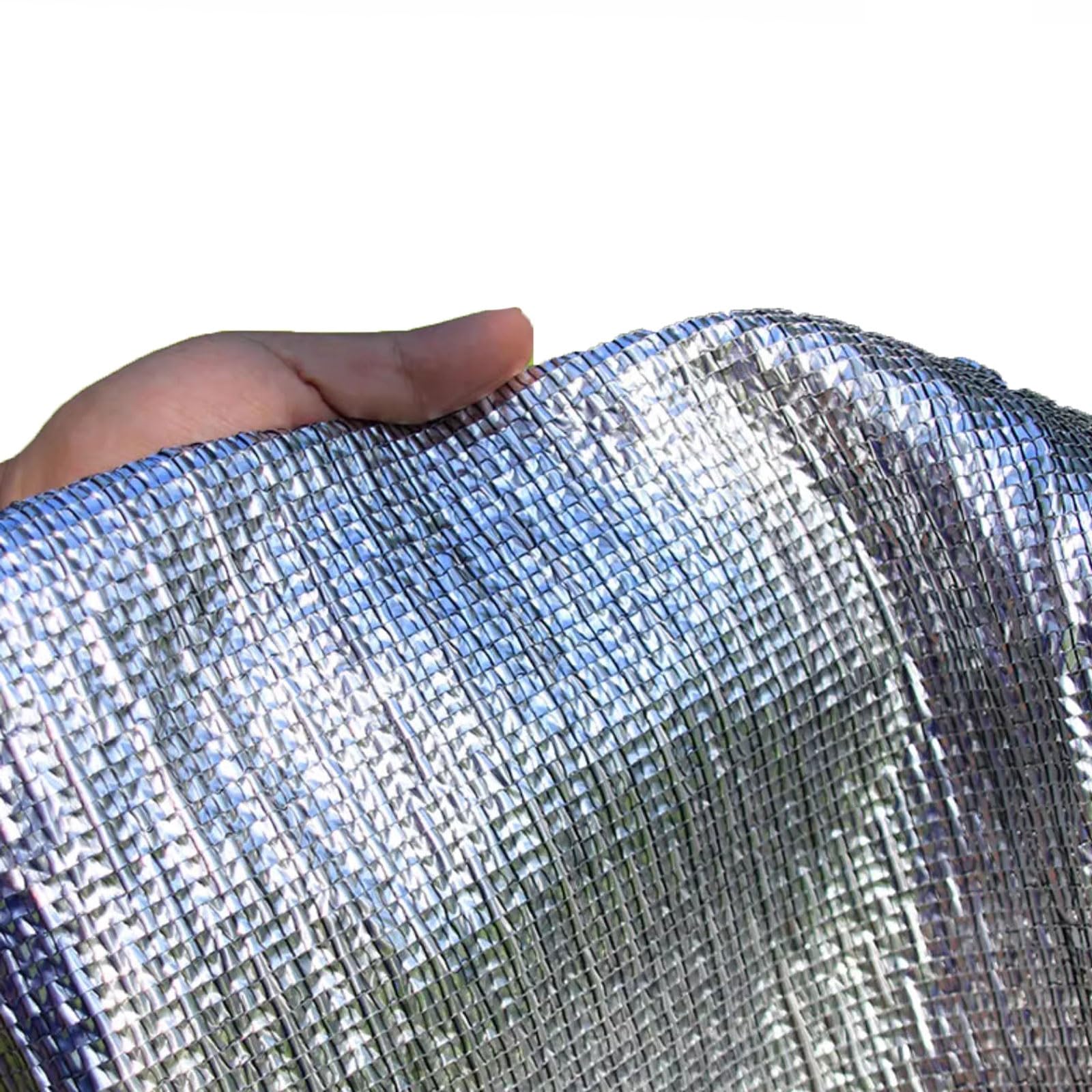 Aluminet Shade Cloth 99%, Durable Sun Shade Cover Mesh Tarp with Grommets Heat Reflective Tarp Sunblock Fabric for Cars, Dog, Plants and Garden Furniture (Size : 2x4m)
