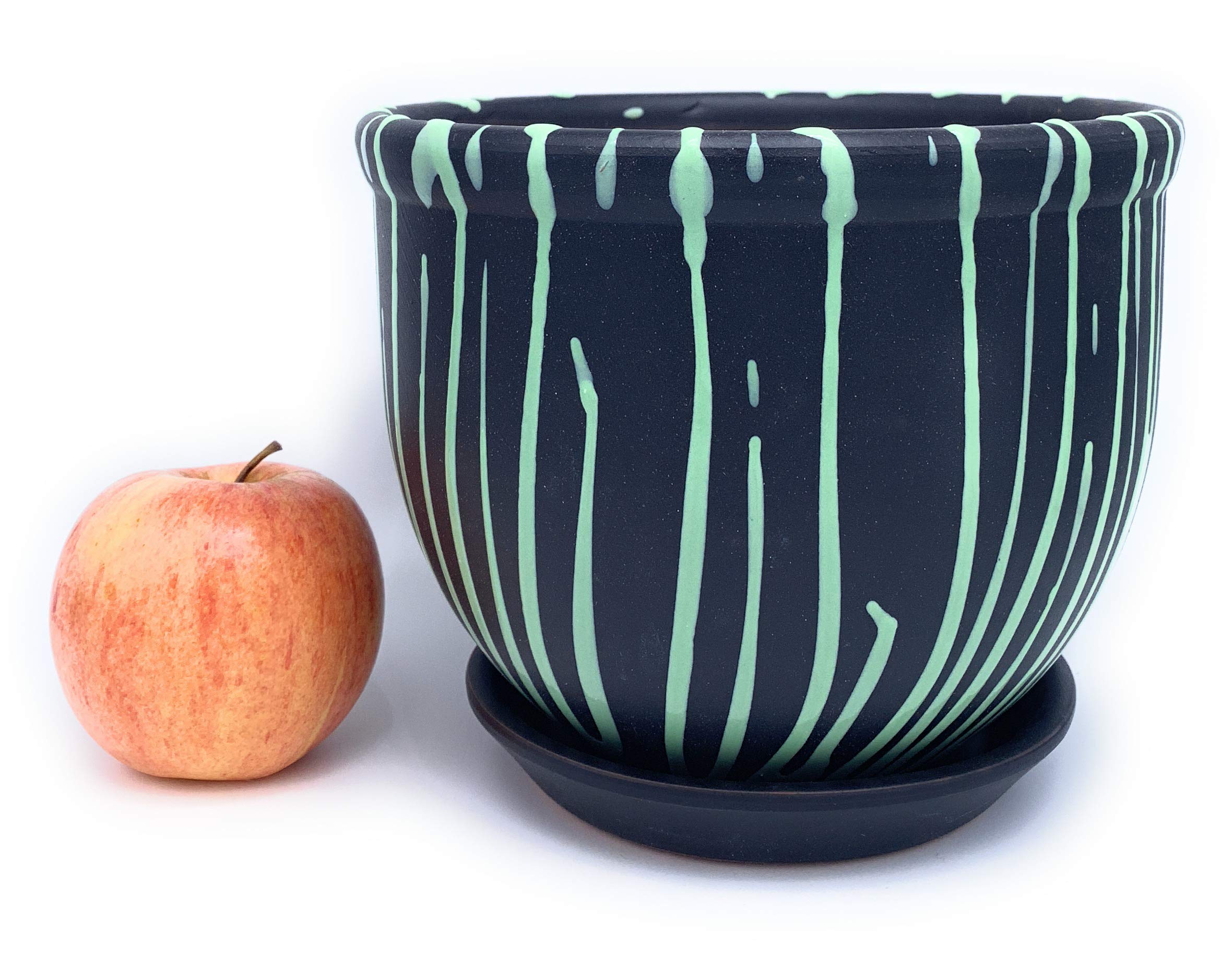5 Soucoupes Plante En Terre Cuite Yardwe - 5 Pouces, Rondes | Pour Pots De Fleurs Intérieur/Extérieur