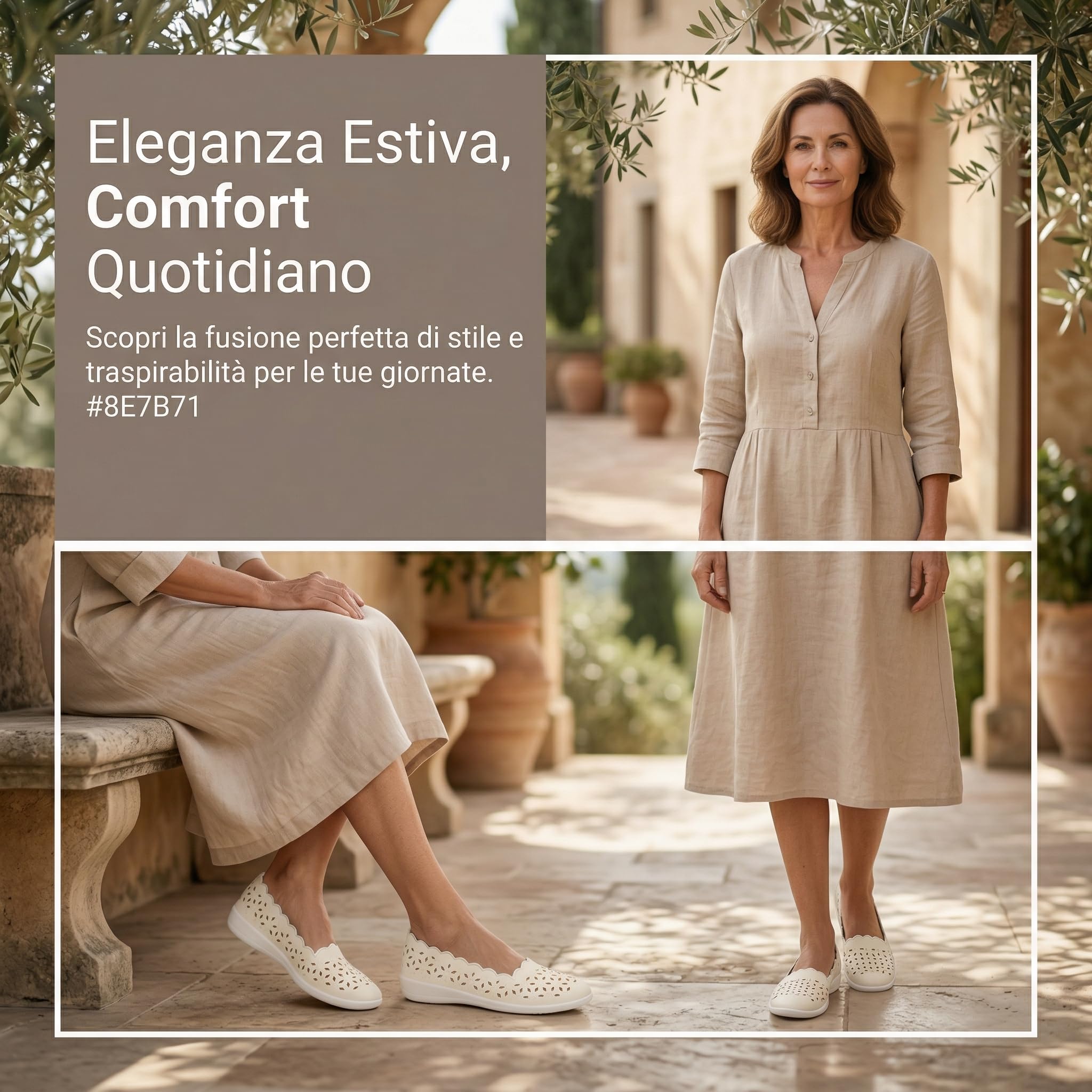 GLAMORA Ballerine Donna Traforate Laser Floreale Zeppa Bassa Punta Tonda Slip On Scarpe Comode Leggere Traspiranti Suola Flessibile Antiscivolo Eleganti Casual Estive Calzata Morbida