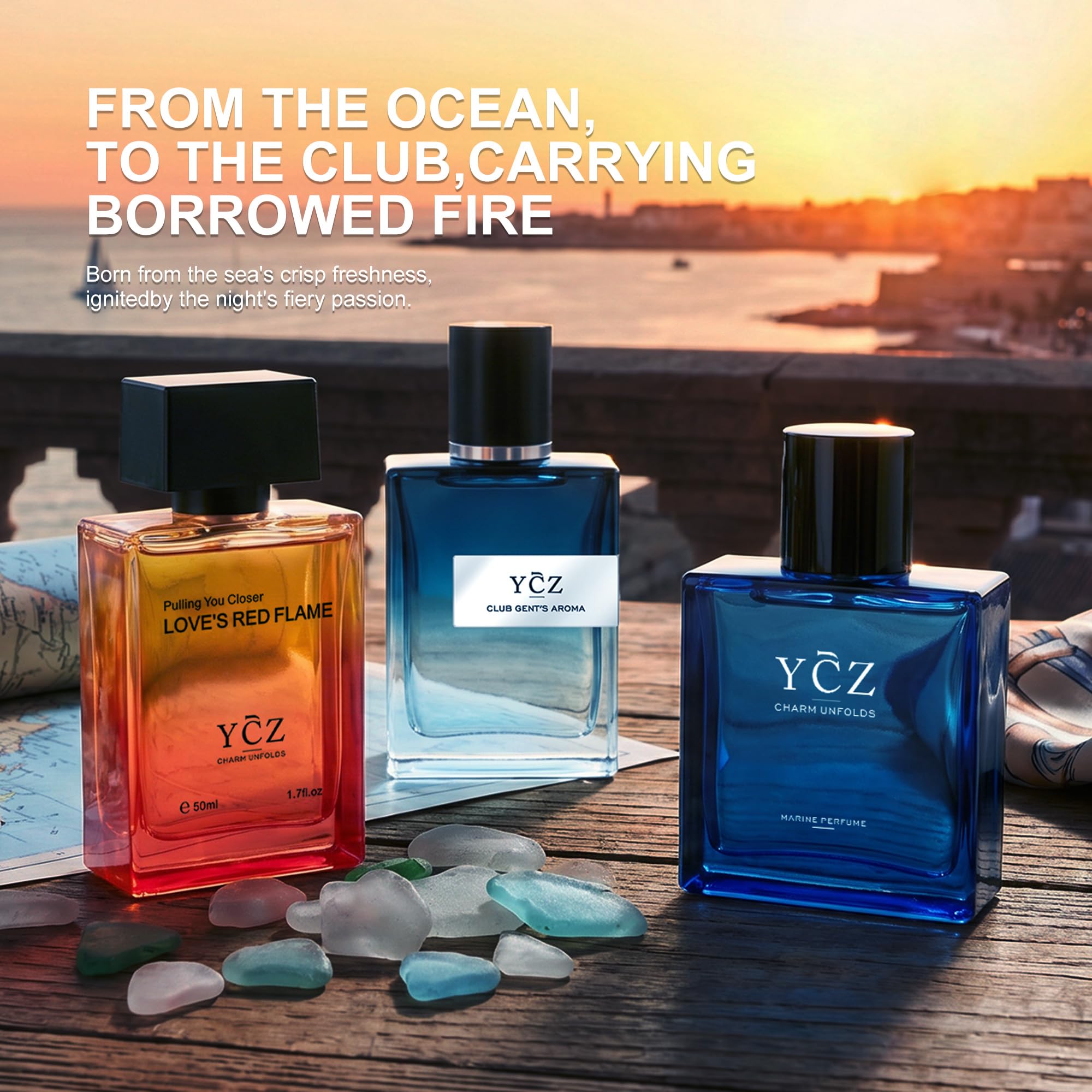 Ycz Men's Fragrance Gift Set - 3 Perfumes -3