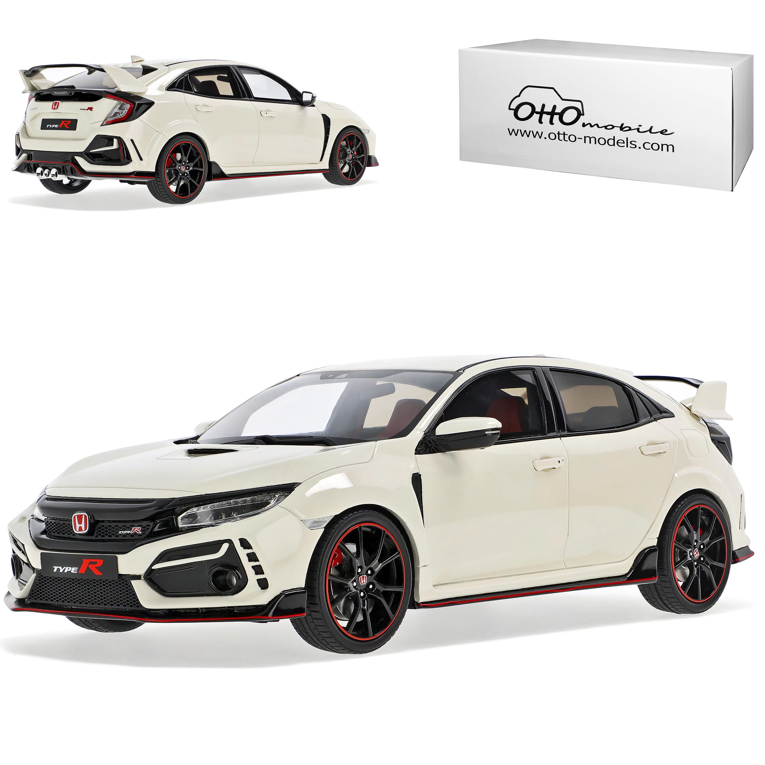 Hon-da Civic Type-R 10. Generation Limousine Weiss 2015-2022 Nr 388 1/18 Otto Modell Auto