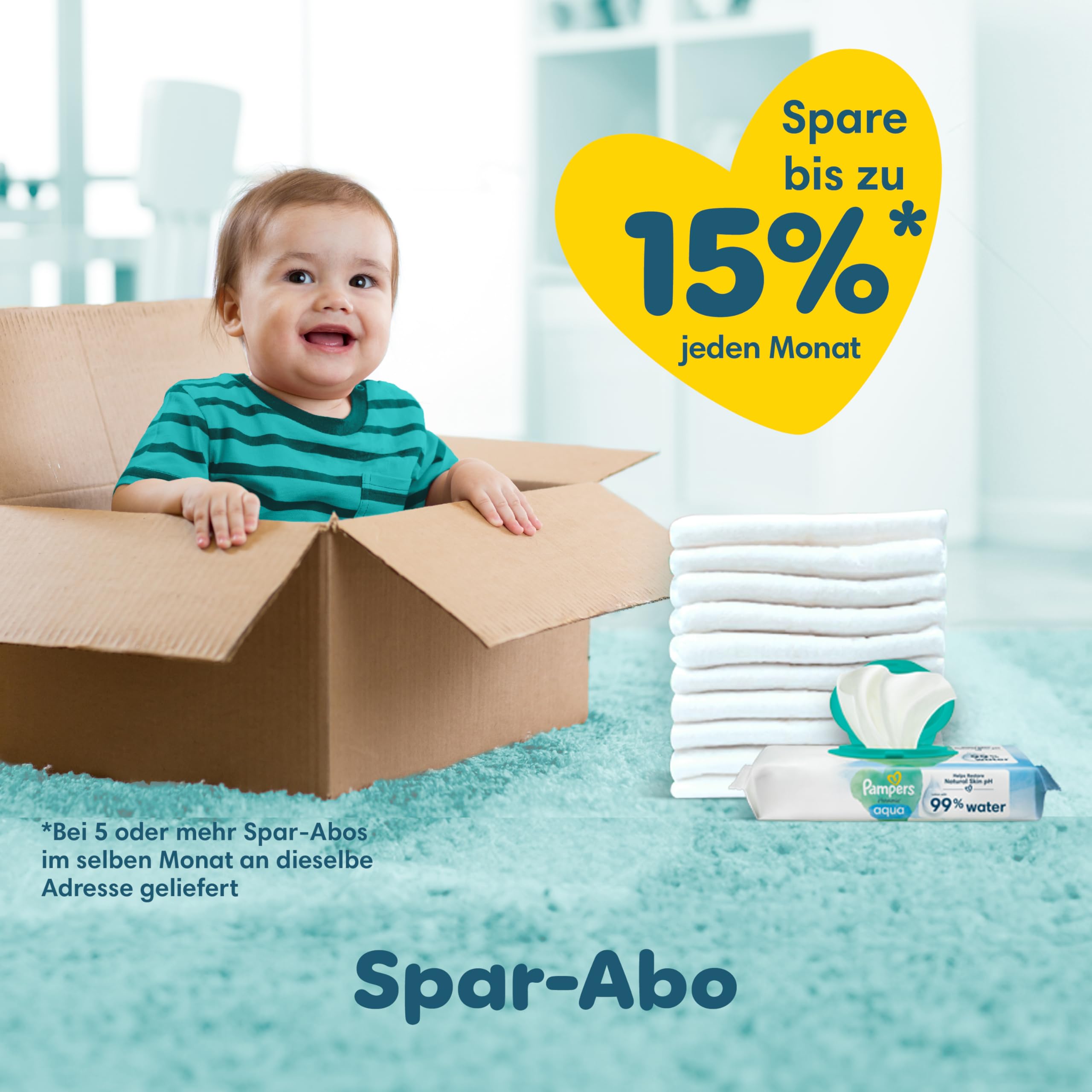Produkt zur Spende - Pampers Baby Windeln Größe 3 (6-10kg) Premium Protection, Midi, MONATSBOX, bester Komfort und Schutz für empfindliche Haut, 204 Stück